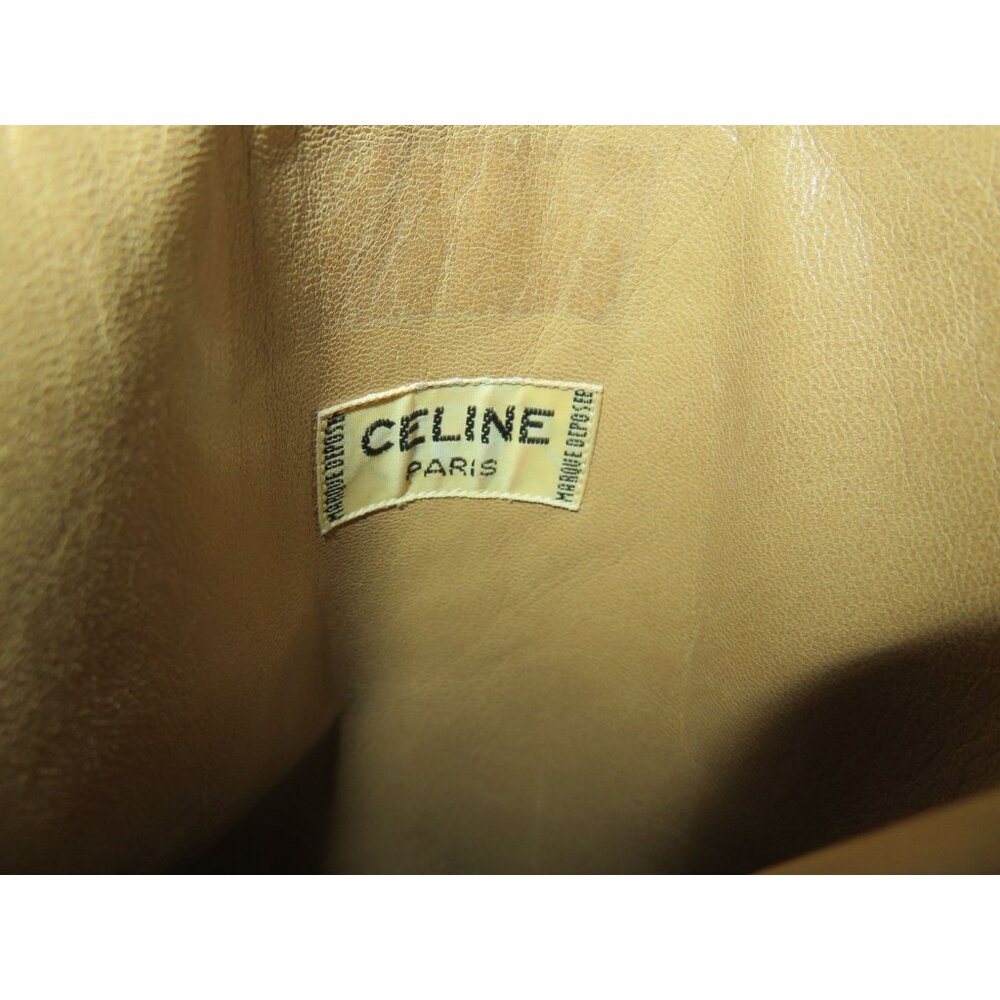 Vintage Celine Italian Leather Riding Boots in Cognac Brown Women's sz 6 Eur 36 - Picture 11 of 11